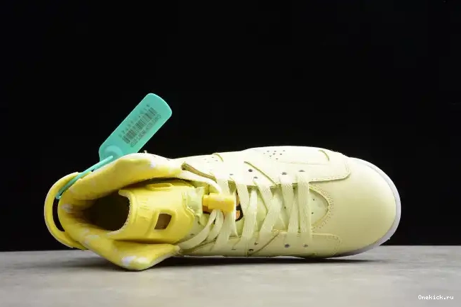 One Kick 6 Air 543390-800 Floral Dynamic Yellow Retro (GS) Jordan 0628